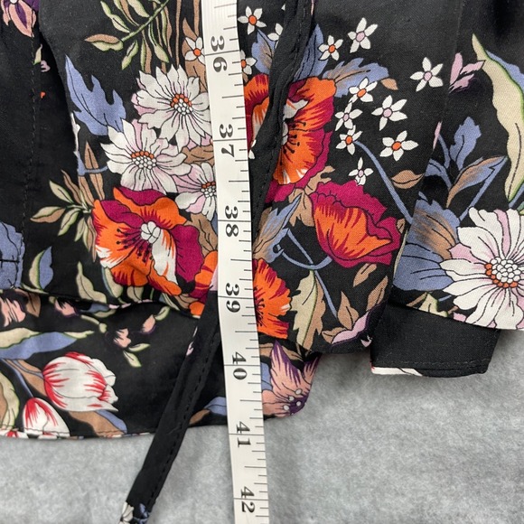 NWT Anthropologie Sz 2 Maeve Leyster Shirt Dress Floral Long Sleeved Midi - Picture 11 of 17